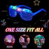 108 PCs LED Glasses,Light Up Glasses,Glow Glasses Glow In The Dark Party Supplies Suitable For Kids/Adults, 3 Light up Modes, 5 Neon Colors Rave Party,Wedding, Birthday, Concert, New Year, Carnival view 3