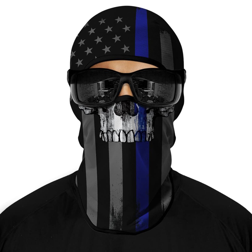 Red Plume 3D Balaclava Ski Mask Motorcycle Full Face Mask Outdoor Tactical Hood Headwear Mask Men Women for Halloween Cycling (Style 6)