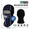 Red Plume 3D Balaclava Ski Mask Motorcycle Full Face Mask Outdoor Tactical Hood Headwear Mask Men Women for Halloween Cycling (Style 6) view 4