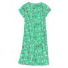 Womens Sleep Shirts Nightgowns Cotton Sleep Dress Short Sleeve Night Gown Nightwear Casual Sleepwear Soft Pajamas Dress Flamingo On Green XL view 2