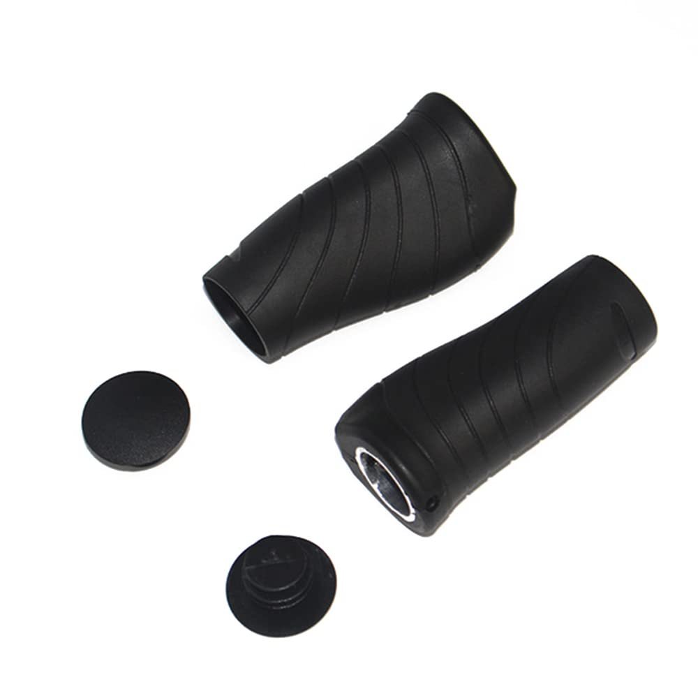 1 Pair TPR Rubber Bicycle Grips Mountain Bike Gear Shift Grips Cover for MTB,Road Bike (90mmx22.2mm)