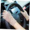 COHEALI Uv Protection Driving Gloves Women Non-Slip Half Finger Sunblock Gloves for Outdoor Activities Beige 1 Pair view 4