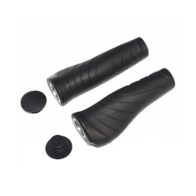 1 Pair TPR Rubber Bicycle Grips Mountain Bike Gear Shift Grips Cover for MTB,Road Bike (130x22.2mm)