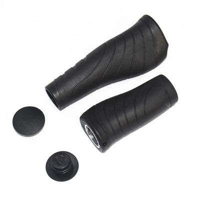 1 Pair TPR Rubber Bicycle Grips Mountain Bike Gear Shift Grips Cover for MTB,Road Bike (130/90x22.2mm)