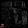 HIT N MOVE Pro Agility Sparring and Bag Gloves Lace up (White Origin, 16 OZ) view 2
