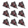 RED DRAGON Peter Wright Snakebite Hardcore Ionic Grey Snake Freestyle Dart Flights - 3 Sets per Pack (9 Dart Flights in Total) view 1