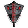 RED DRAGON Peter Wright Snakebite Hardcore Ionic Grey Snake Freestyle Dart Flights - 3 Sets per Pack (9 Dart Flights in Total) view 4