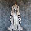 Women's Halloween Costumes Flare Sleeve Princess Dress Vintage Medieval Lace Up Floor Length Victorian Ball Gown White view 2