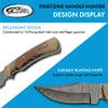 SANZ Damascus Hunting Knife 9.5 Inch - Camping Knife with Acrylic Handle, Full Tang Blade & Sheath for Hunting, Camping & Outdoor uses for Men view 4