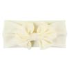 RuffleButts Ivory Big Bow Headband - One Size view 1