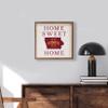Kendrick Home + Stadium Home Sweet Home Collegiate Framed Square Wood Sign With State And Team Logo (12x12, Home Sweet Home Iowa State) view 3