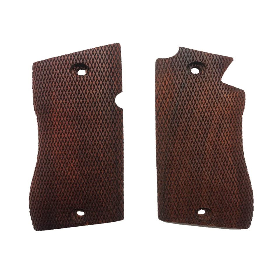 Zib Grips, Wooden Grips Compatible with Compatible with Star Model Cut 9mm Pistol Grip Handmade from Walnut Wood Ars.01