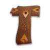 Zib Grips, Wooden Grips Compatible with Compatible with Star Model Cut 9mm Pistol Grip Handmade from Walnut Wood Ars.02 view 3