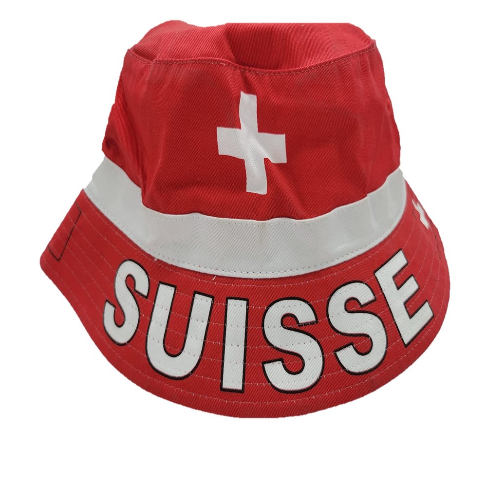 Global Caps, Inc. Switzerland Flag Bucket Hat