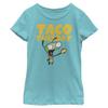 Nickelodeon girls Invader Zim Gir Taco Tuesday Short Sleeve Tee T Shirt, Tahiti Blue, X-Small US view 1