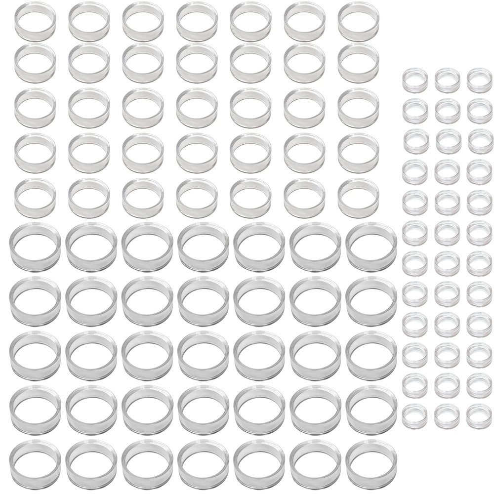 105 PCS (3 Sizes each 35) Sphere Stand,Clear Mini Ball Stand,Round Display Stands for Baseball, Crystal Ball, Golf Ball, Softball, Tennis Ball, Marbles, Spheres, Collections.3 Sizes Large,Medium,Small