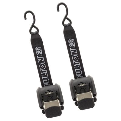 Fulton 2062100 F2 Retractable Transom Tie Downs, 2 Inch x 43 Inch, 500 lbs. Capacity, Stainless Steel (2 Pack)
