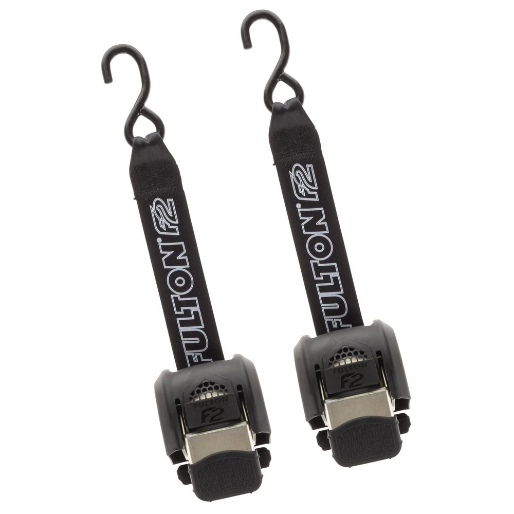 Fulton 2062100 F2 Retractable Transom Tie Downs, 2 Inch x 43 Inch, 500 lbs. Capacity, Stainless Steel (2 Pack)