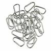 2" Aluminum Carabiner Clip Key Chain Hook Spring Belt (Silver, 500) view 1