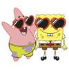 Nickelodeon Spongebob Squarepants Pat Bob Love Girls Short Sleeve Tee Shirt, White, Large view 2