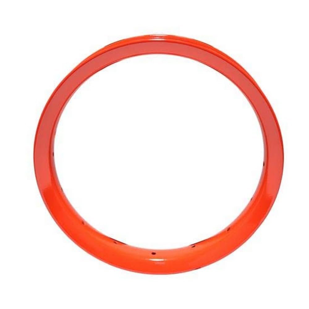 Jovial Kids Bike Rims, Non-Slip Bike Rims Replacement Part for Kids Bicycle, Compatible with Model Number SLBKORG49, Pair of Red Bike Rims