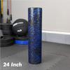 NEXO Fitness High-Density Round Foam Roller for Muscle Soreness Recovery, Exercise, Massage - 18", 24", 36" Blue Fleck (24 Inch) view 3