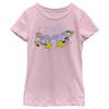 Nickelodeon Fairly OddParents Cosmo and Wanda Poof Girls Short Sleeve Tee Shirt, Light Pink, Medium view 1
