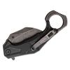Kershaw Outlier, Tactical Karambit Style Folding Pocket Knife with Assisted Opening, Reverse Grip, Blackwash Finish on Black Handle, Liner Lock, 2.6 inch Blade with Deep Carry Pocketclip view 3