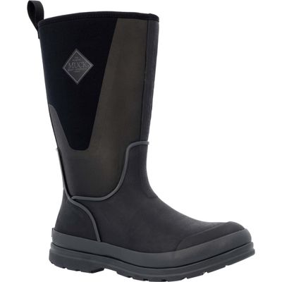Muck Women's Originals Tall Black w/Faux Shearling Dk Gray 5