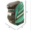 SS Master Cricket Kit Bag 2022, 38x15x16 inches, Black & Green view 2