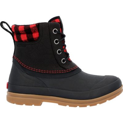 MUCK Women's Originals Leather Duck Boot, Black, 10