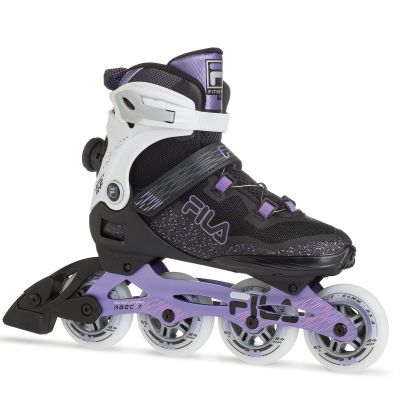 FILA Legacy QF Ladies' Inline Skates - Recreational Skates for Women with Aluminum Frame - 84mm Wheels 83A Hardness - High Cuff with Preformed Padding - Adult Inline Skates - Ladies 8
