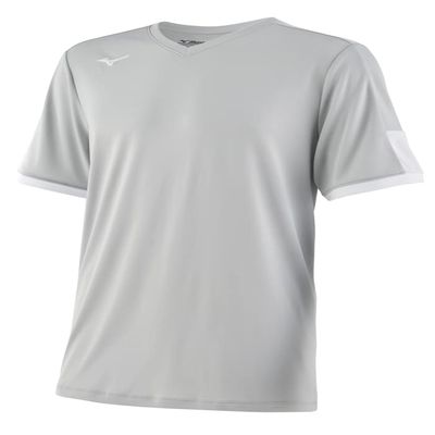 Mizuno Men's Standard Aerolite V-Neck Jersey, Grey-White, Medium