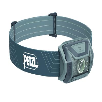 PETZL Tikka Headlamp (350 Lumens) with Glow-in-The-Dark Reflector - Grey