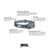 PETZL Tikka Headlamp (350 Lumens) with Glow-in-The-Dark Reflector - Grey view 3