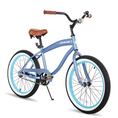 JOYSTAR 20 Inch Kids Beach Cruiser Bike for Girls and Boys Ages 7-10 Years Old Single Speed 20 Inch Kids Bike with Coaster Brake Blue