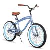 JOYSTAR 20 Inch Kids Beach Cruiser Bike for Girls and Boys Ages 7-10 Years Old Single Speed 20 Inch Kids Bike with Coaster Brake Blue view 1