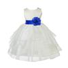 ekidsbridal Ivory Shimmering Organza Flower Girl Dresses Pageant Dress 4613S S view 1