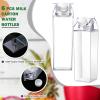 CHENGU Clear Milk Carton Water Bottle 1000 ml/ 34 Oz Portable Container Reusable Cute Plastic Milk Bottles for Juice Tea Jug Travel Camping Climbing Sports Outdoor Activities Drinking(6 Pieces) view 3