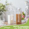 CHENGU Clear Milk Carton Water Bottle 1000 ml/ 34 Oz Portable Container Reusable Cute Plastic Milk Bottles for Juice Tea Jug Travel Camping Climbing Sports Outdoor Activities Drinking(6 Pieces) view 4