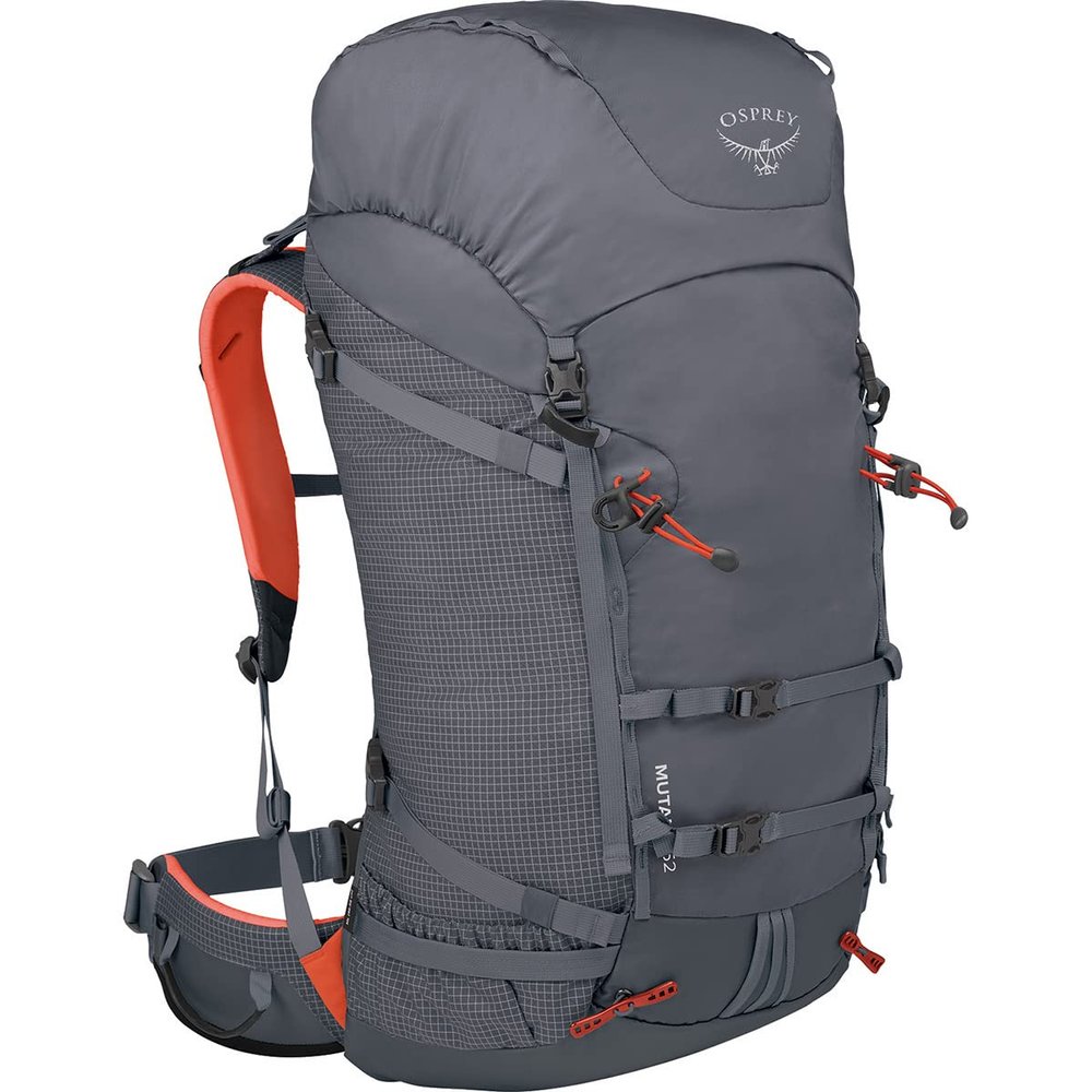 Osprey Mutant 52L Climbing and Mountaineering Unisex Backpack, Tungsten Grey, M/L