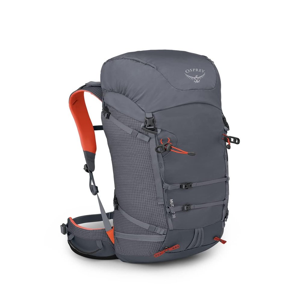 Osprey Mutant 38L Climbing and Mountaineering Unisex Backpack, Tungsten Grey, S/M