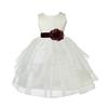 ekidsbridal Ivory Shimmering Organza Flower Girl Dresses Pageant Dress 4613S S view 1
