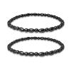 Hion 2 Pack Hematite Therapy Anklet Bracelet for Women/Men view 1