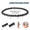 Hion 2 Pack Hematite Therapy Anklet Bracelet for Women/Men view 2