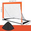 Theresduet 2 Pack 4 x 3 Size Portable Kid Soccer Goals for Backyard, Indoor and Outdoor Pop Up Soccer Goals, Orange, Theresduet view 2