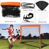 Theresduet 2 Pack 4 x 3 Size Portable Kid Soccer Goals for Backyard, Indoor and Outdoor Pop Up Soccer Goals, Orange, Theresduet view 3