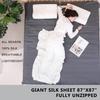 Exermil 100% Silk Sleep Sack with Zippers on 3 Sides, 87x43 Large Sleeping Liners for Hotels, Travel & Camping, Multifunctional Travel Sheets (Unzipped:87x87) for Adults, Lightweight, All Seasons view 4