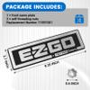 CartClan Name Plate for EZGO TXT 1994-2010 Gas & Electric Golf Carts 71037G01 - Silver and Black view 2