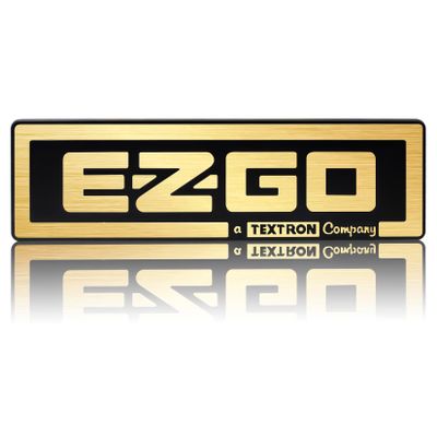 CartClan Name Plate for EZGO TXT 1994-2010 Gas & Electric Golf Carts 71037G02 - Gold